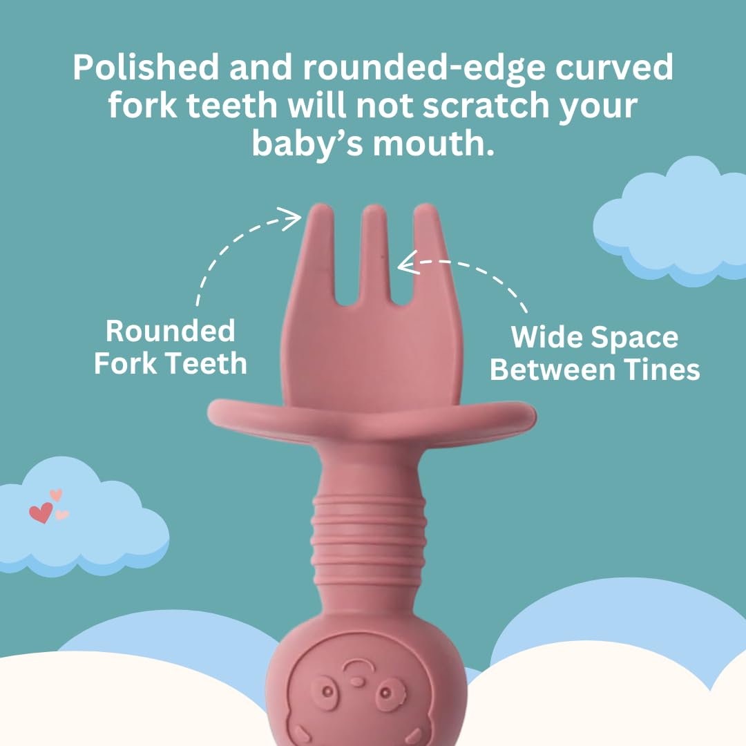 Babies and Cuties mint-green color brightens mealtime for toddlers.