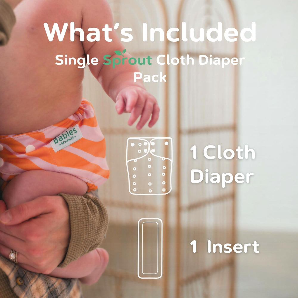 Demonstration of leakproof performance on a Sprout pocket diaper in use.