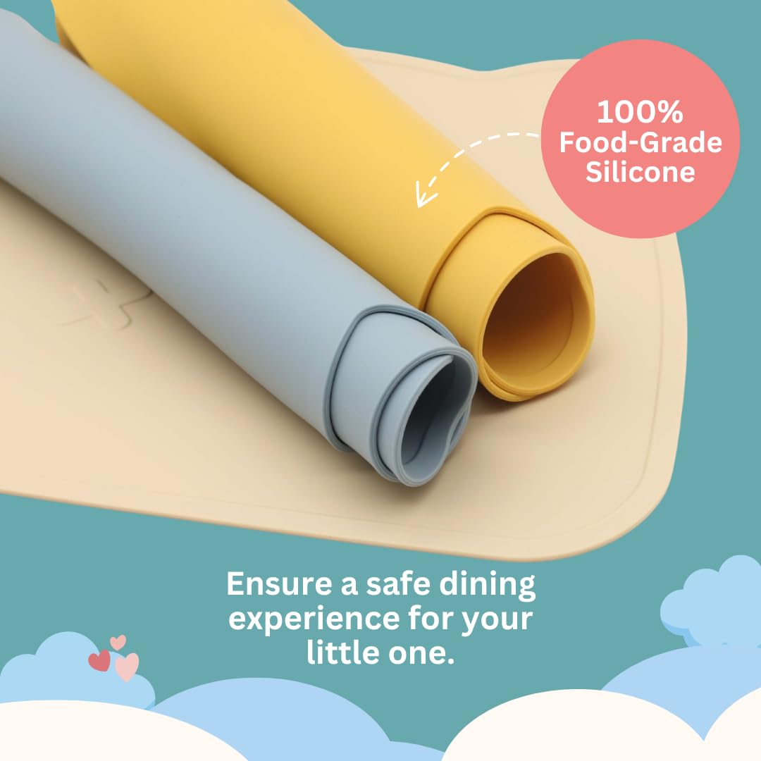 Babies & Cuties 100% silicone material ensures safe dining for babies