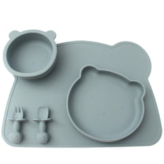 Babies & Cuties feeding set suction bowl securing on tray for spill-free mealtime