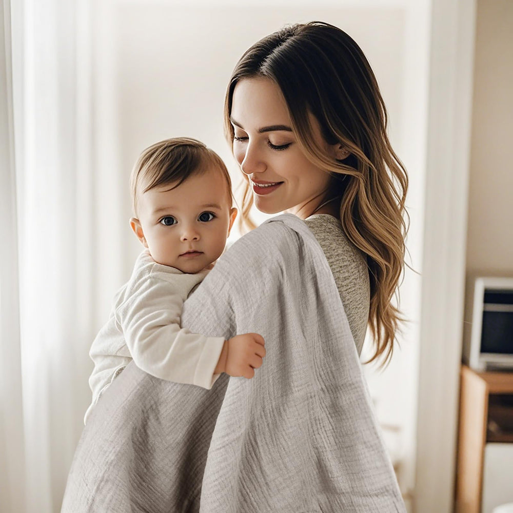Ergonomic Babify swaddle design helps wrap securely and quickly.