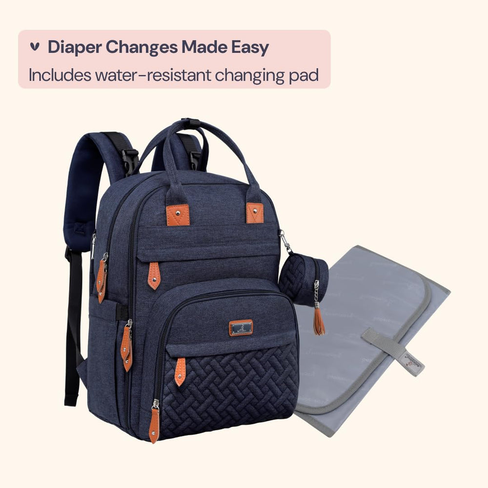 BabbleRoo wipe pocket stores wipes for quick cleanups after meals