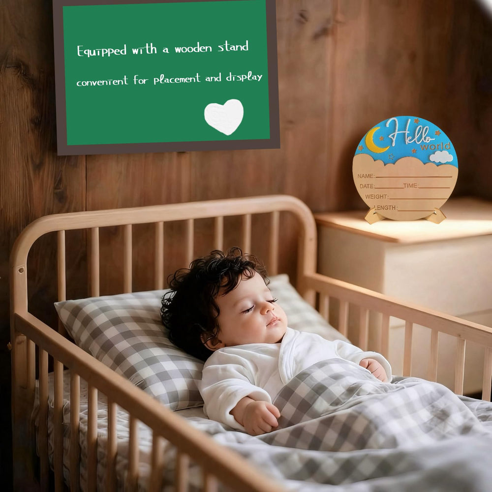 Hospital nursery decor and baby shower display with this sign