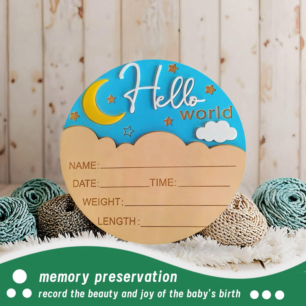 Newborn photo prop sign in multiple colors suits photos