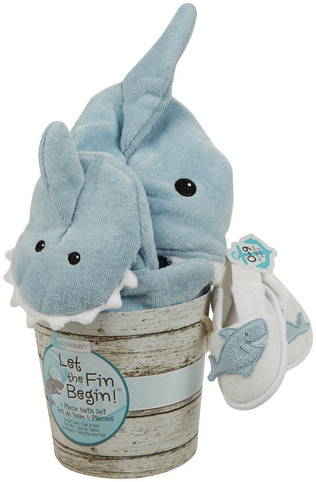 Baby Aspen driftwood bucket packaging enhances gift presentation