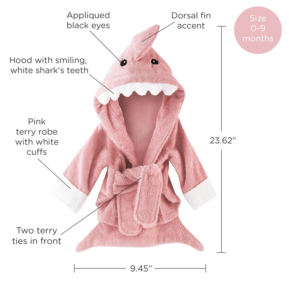 Gift-ready packaging of Baby Aspen pink Baby Shark towel