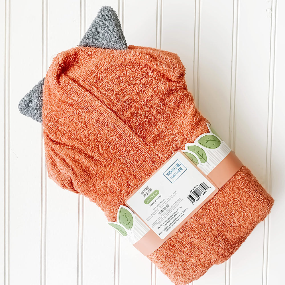 Machine washable Baby Aspen towel for easy care after baths.