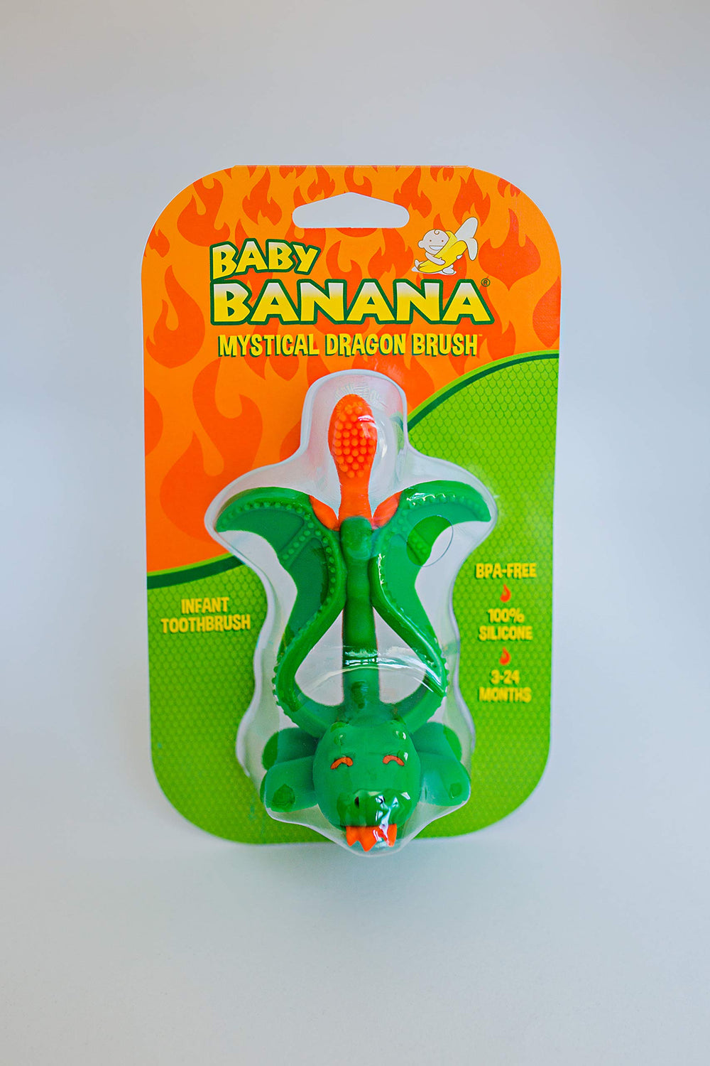Baby Banana Mystical Dragon bath time friendly for splashy routines.