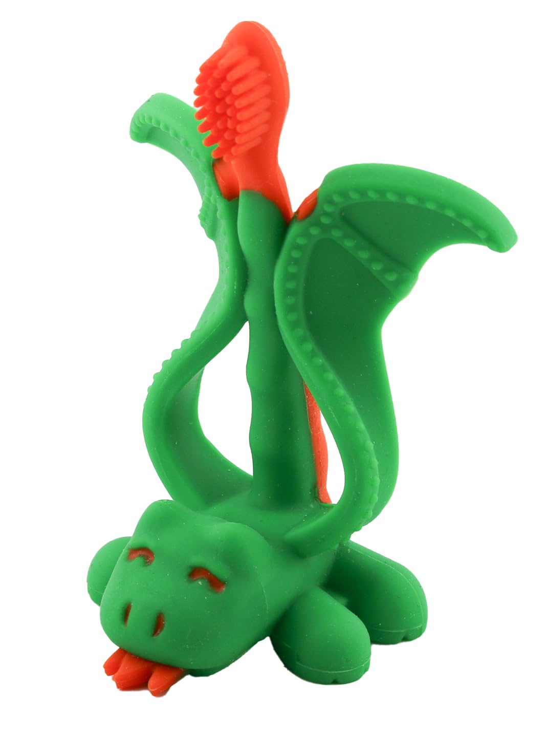 Baby Banana Mystical Dragon brush bristles for gentle infant toothbrushing.