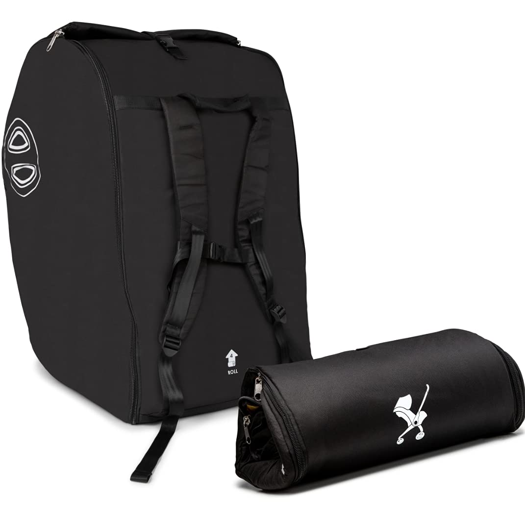 Baby & Beyond padded travel bag for Doona compatibility, protects during travel.