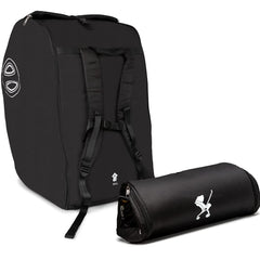 Baby & Beyond padded travel bag for Doona compatibility, protects during travel.