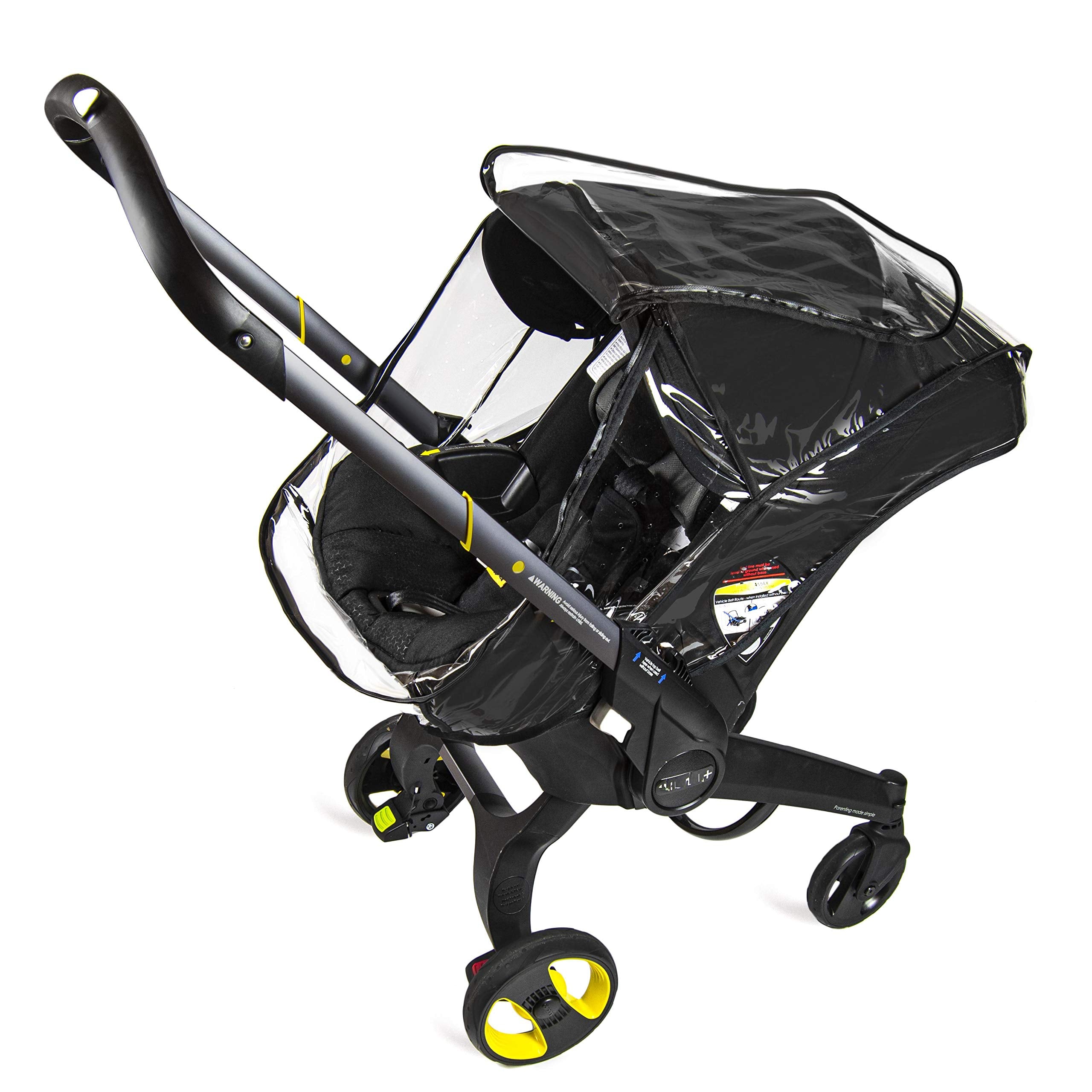Baby-safe materials used in the rain cover.