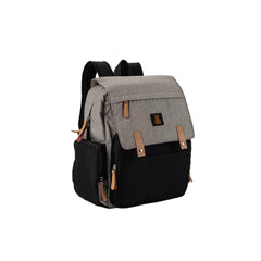 Baby Bliss Alexander diaper bag backpack with 10+ pockets for organized outings.