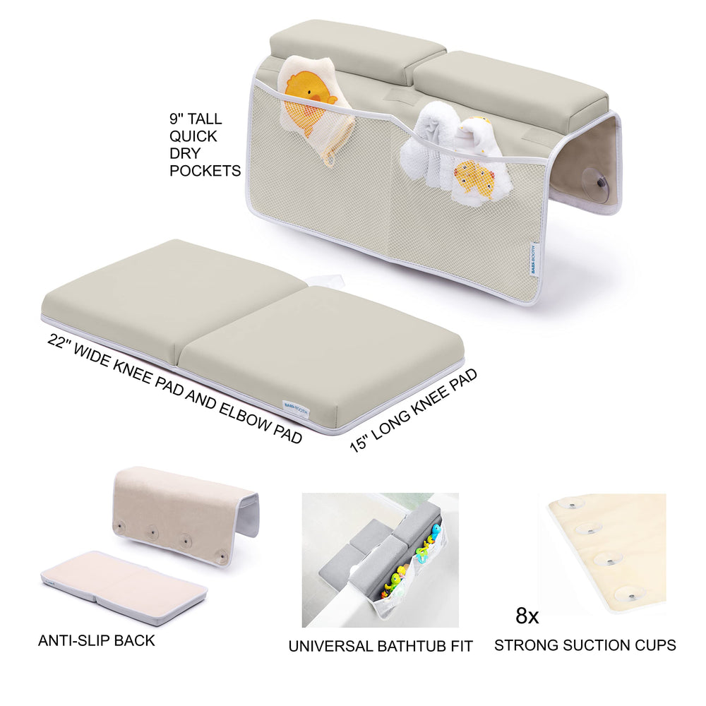 BABY BOOTH bath kneeler setup in a baby bath scene