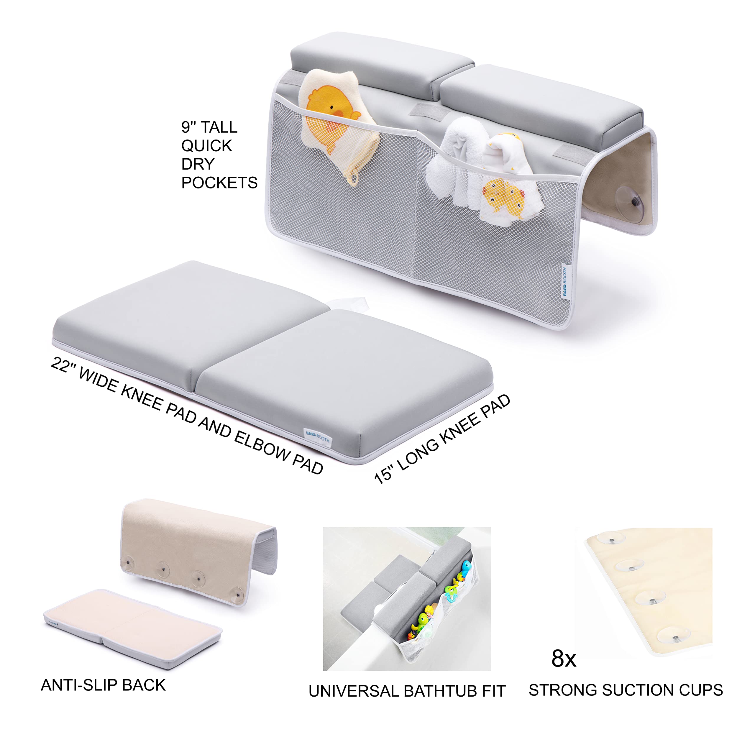 BABY BOOTH neoprene remains water-friendly and dries quickly after use.