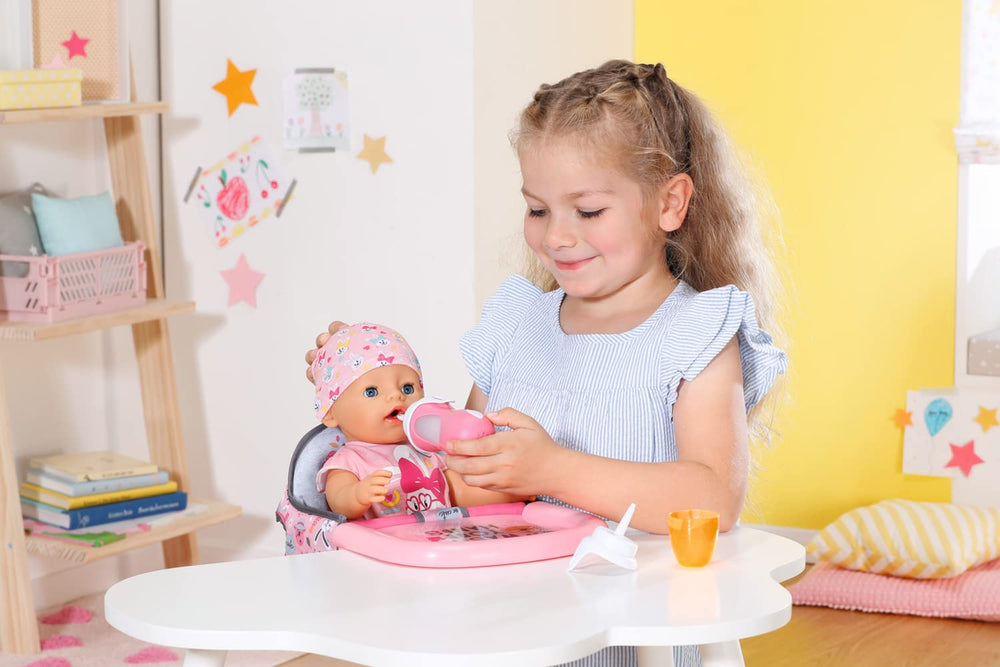 Baby Born Interact feeding-play setup inspires role play