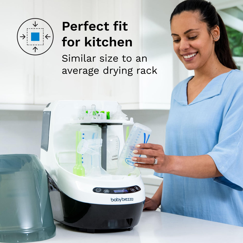 Baby Brezza Bottle Washer Pro 72-hour sterile storage keeps bottles ready