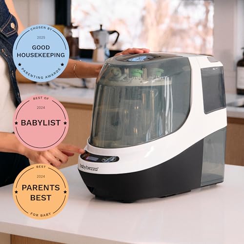 Baby Brezza Bottle Washer Pro built-in wheels allow effortless repositioning