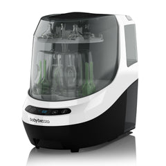 Baby Brezza Bottle Washer Pro interior view showing all-in-one cleaning convenience