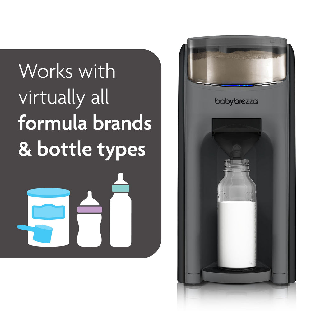 Baby Brezza Formula Pro Advanced airtight powder container promotes hygiene.