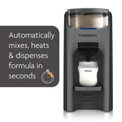 Baby Brezza Formula Pro Advanced automatic mix for consistent bottles.