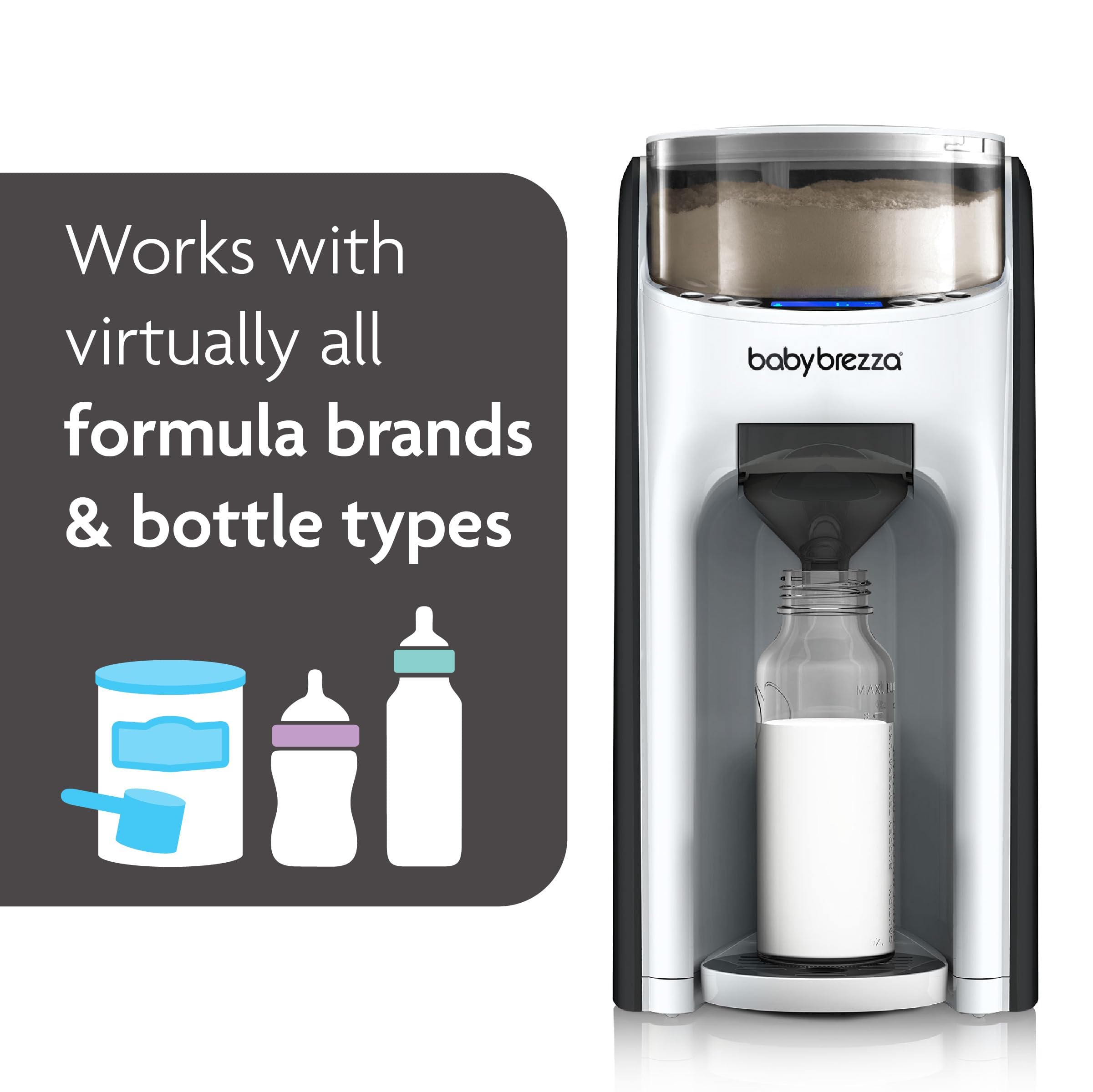 Baby Brezza Formula Pro Advanced temperature settings ready for ideal warmth