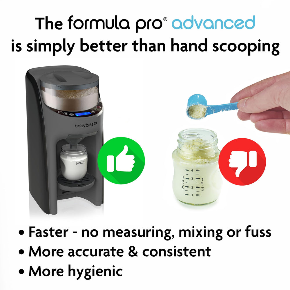 Baby Brezza Formula Pro Advanced WiFi feature for app control.