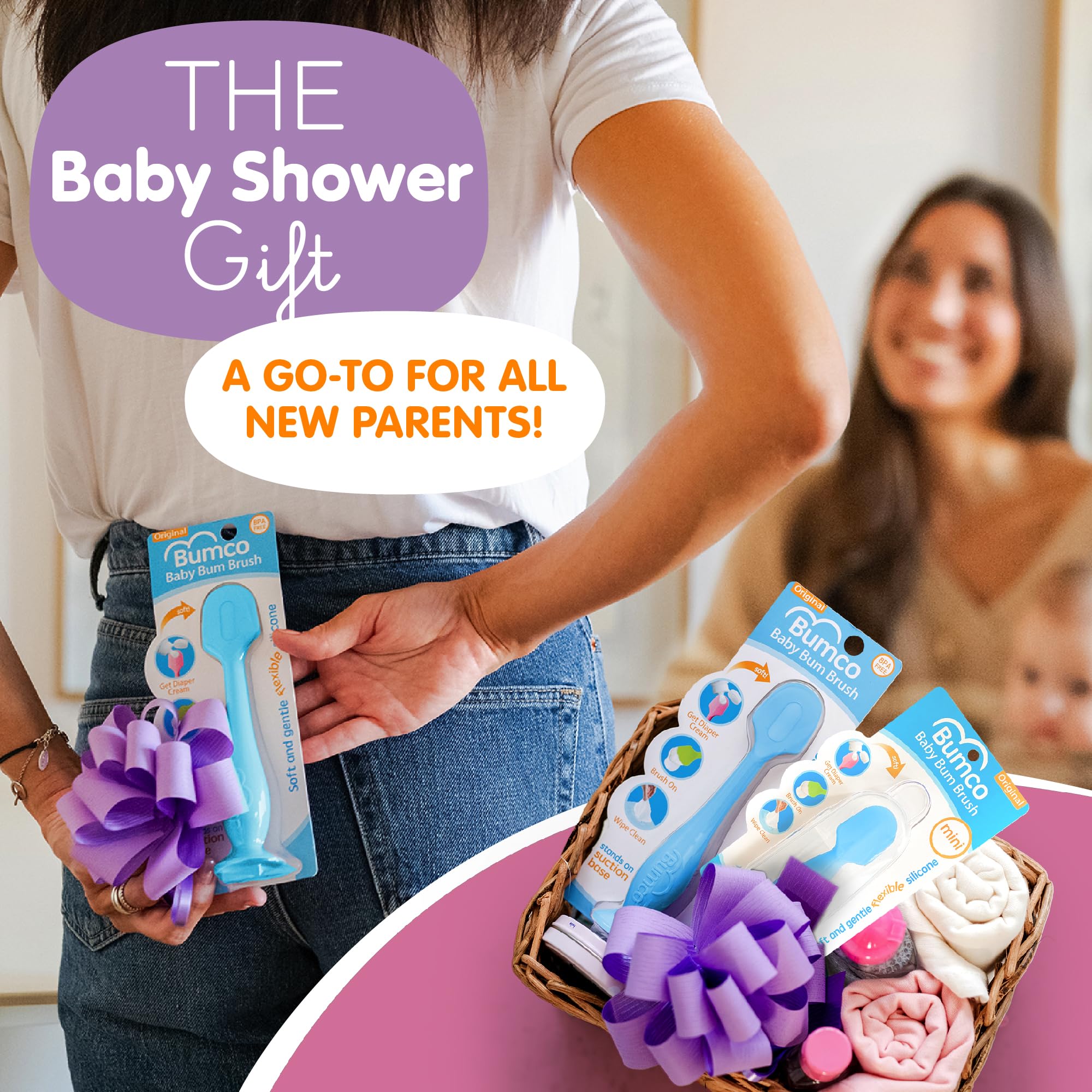 Baby Bum Brush complete kit supports quick, tidy diaper changes.