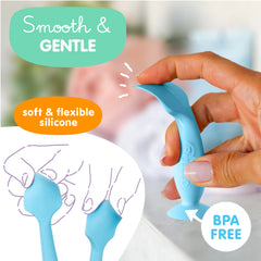Baby Bum Brush soft silicone material is BPA-free and gentle.