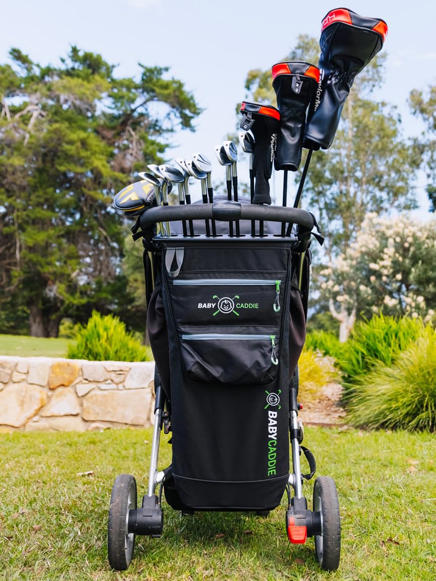 Lightweight yet durable construction supports frequent trips to the driving range.