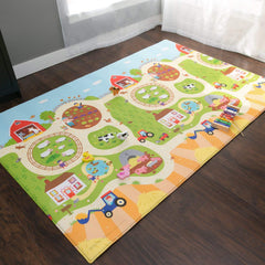 Baby Care Play Mat Non-Toxic Materials emphasizes safe, toxin-free surface for babies.