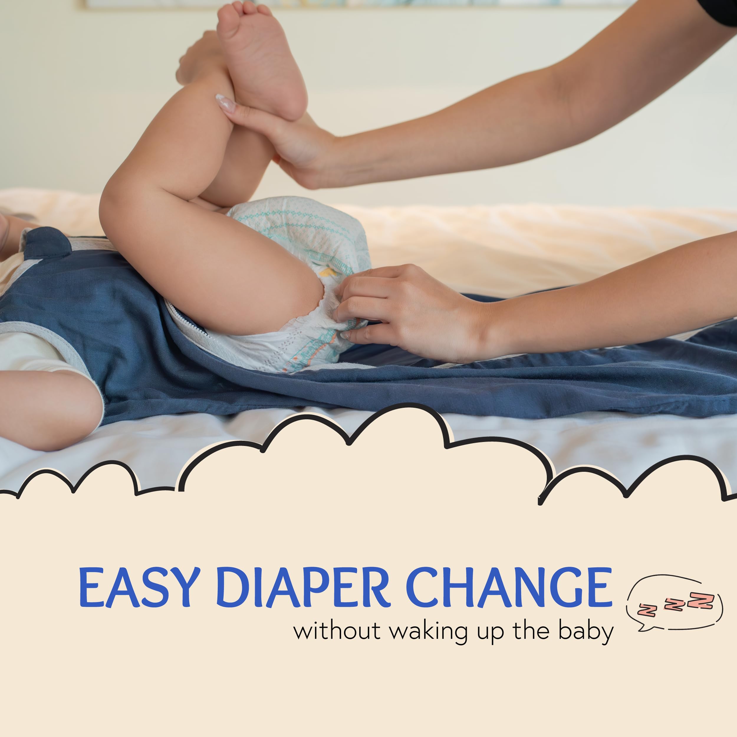 baby deedee Sleep Nest Air sealed bottom supports secure movement