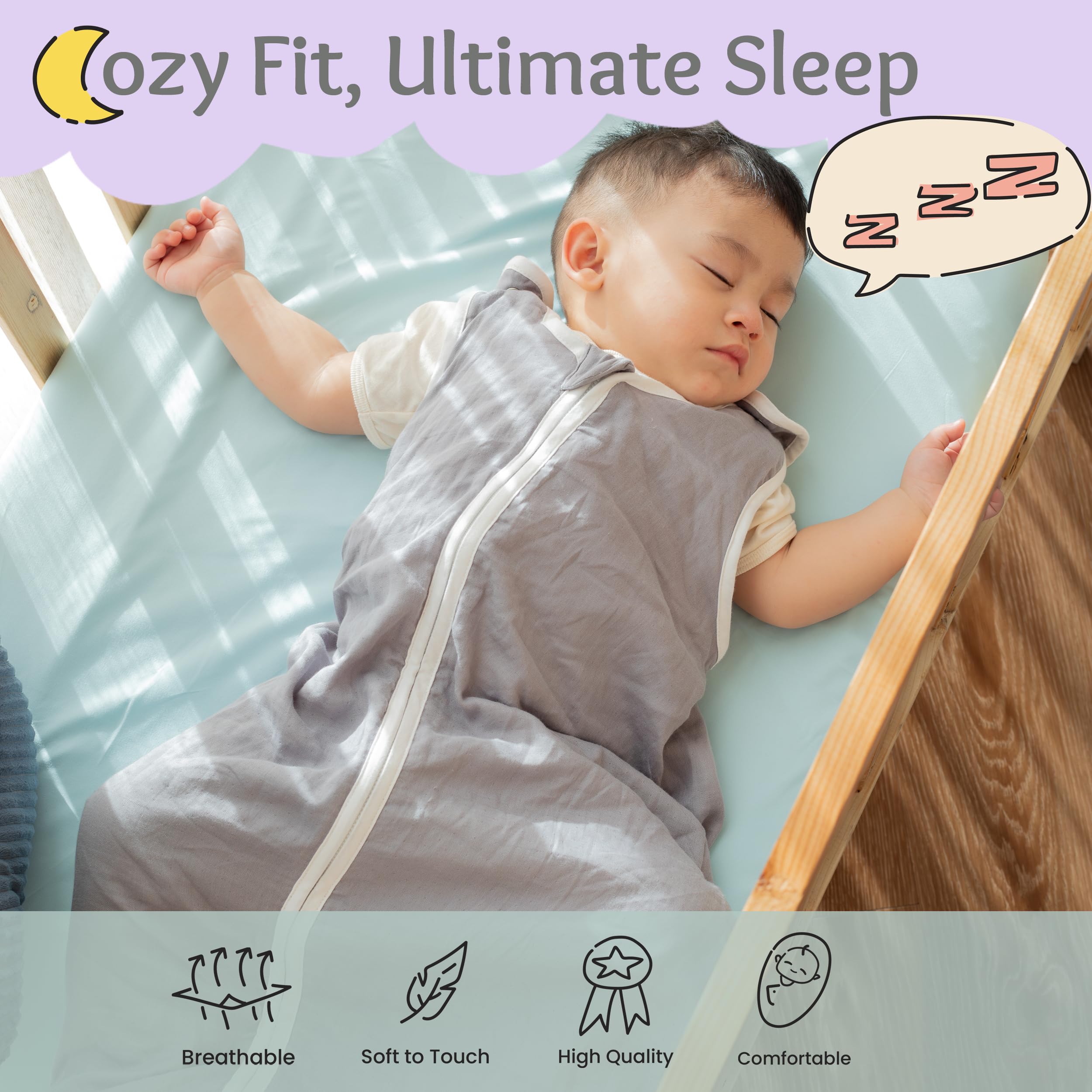 baby deedee Sleep Nest Air shoulder snaps demonstrating easy diaper changes