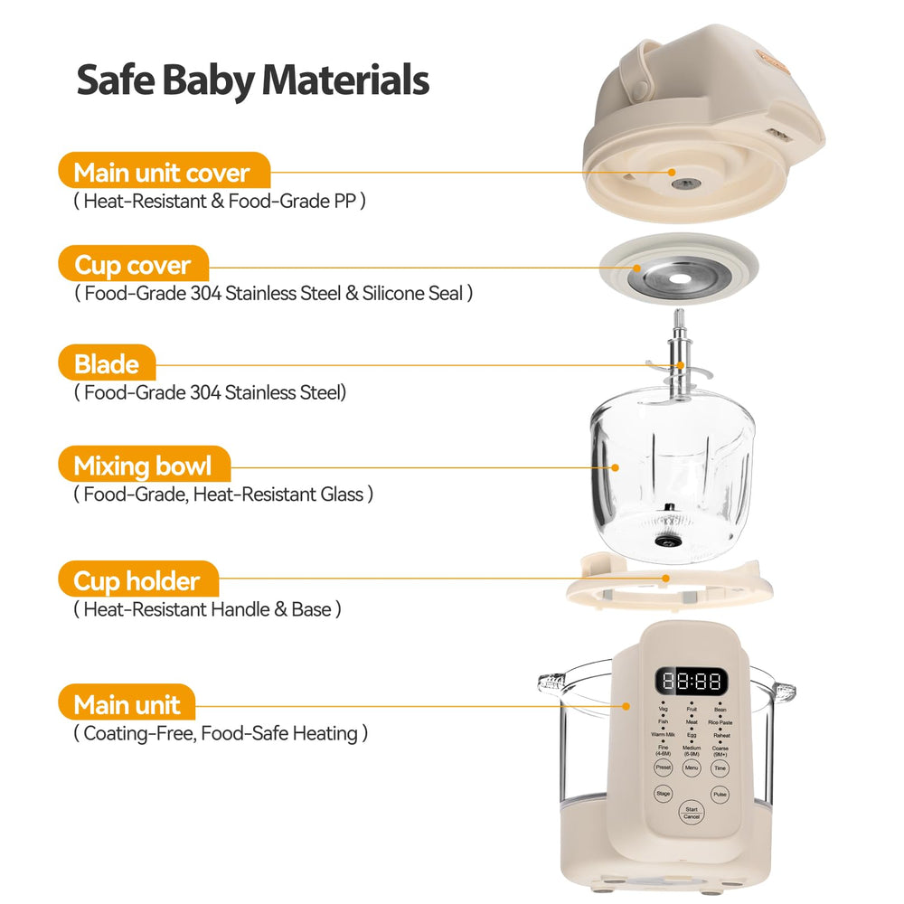 Baby Dolce 24h timer display helps plan meals ahead with convenient warming