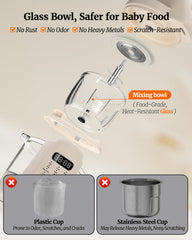 Baby Dolce six blades assembly demonstrates powerful grinding for smooth purees