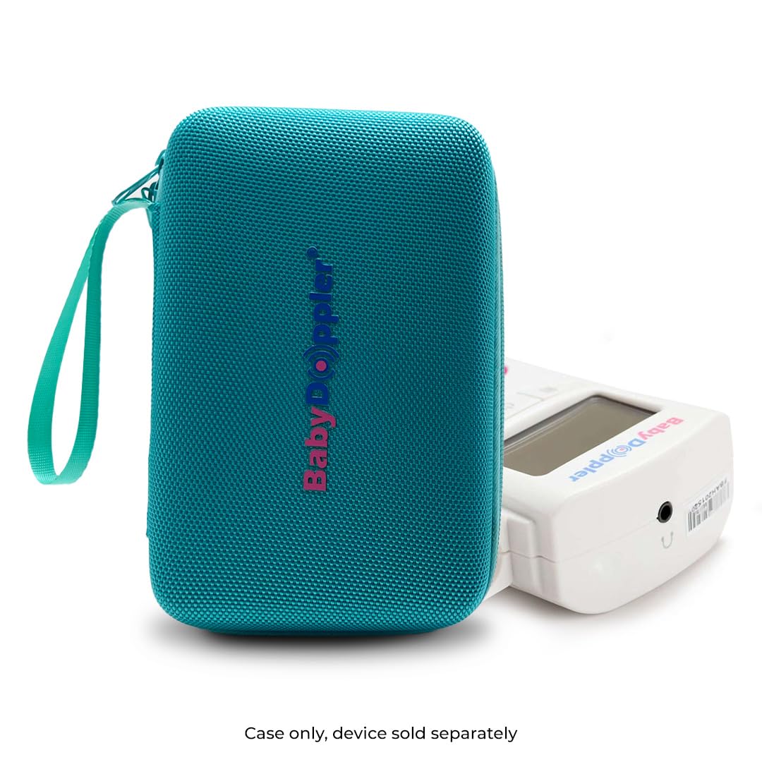 Baby Doppler Sonoline B travel case interior keeps accessories organized safely.