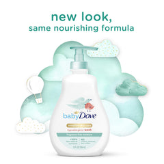 Bottle of Baby Dove with skin-natural nutrients for healthy skin support