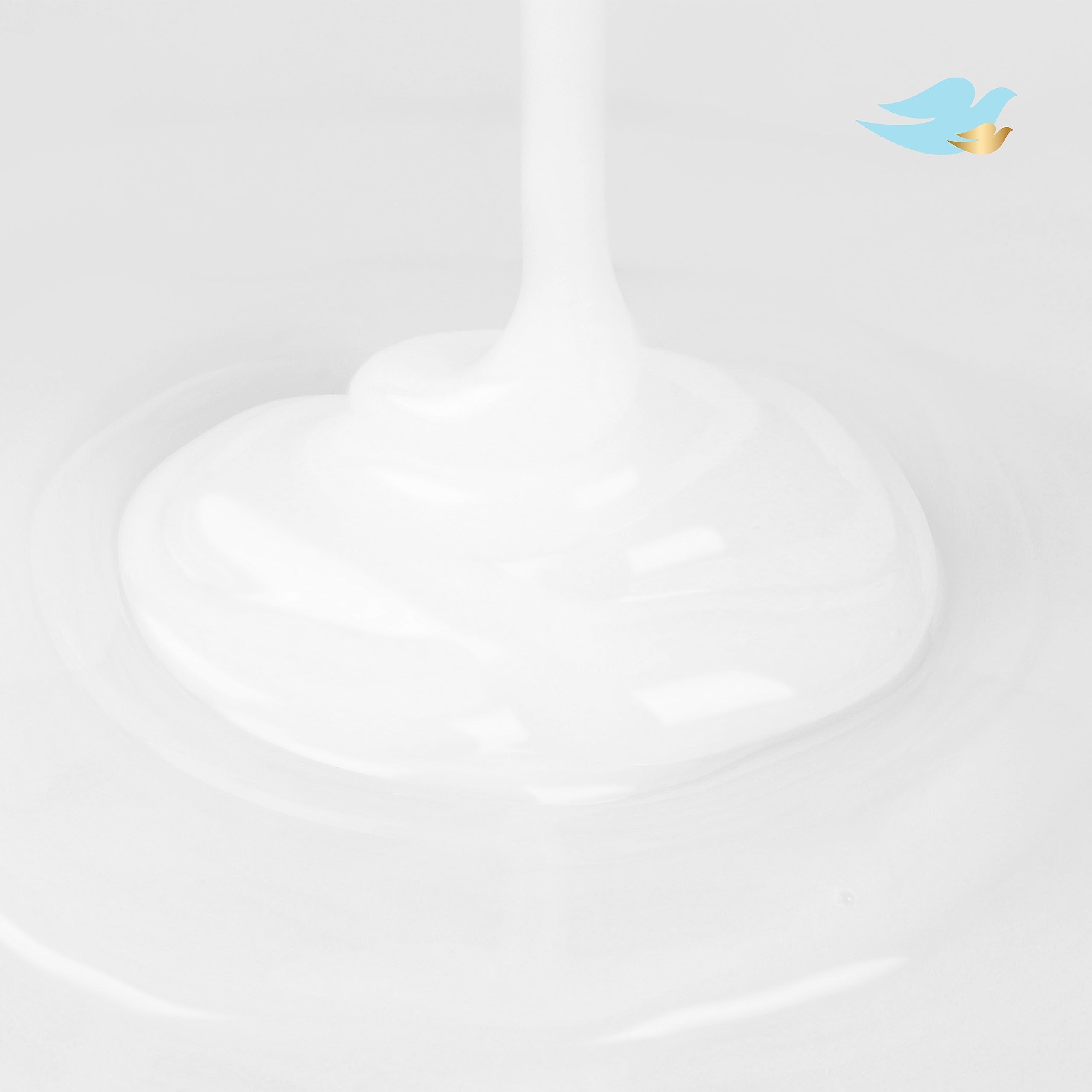 Soft skin after bath with Baby Dove Calming Moisture wash.