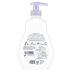 Baby Dove Calming Moisture wash lather on skin for gentle cleansing.