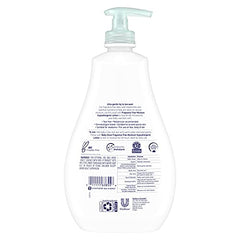 Creamy lather from Baby Dove on a baby's skin for gentle bath.