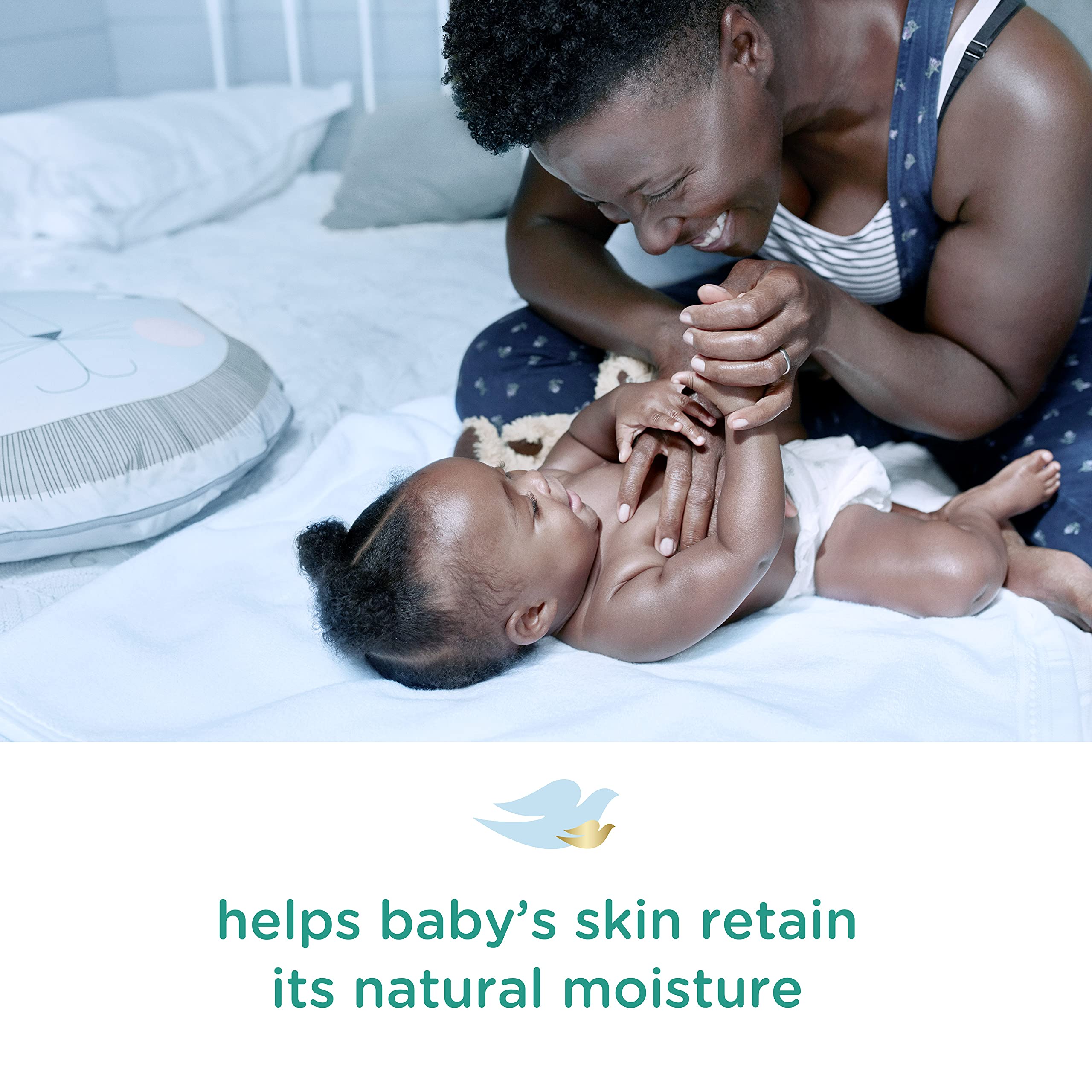 Safety-tested Baby Dove product is dye-free and gentle for newborns.