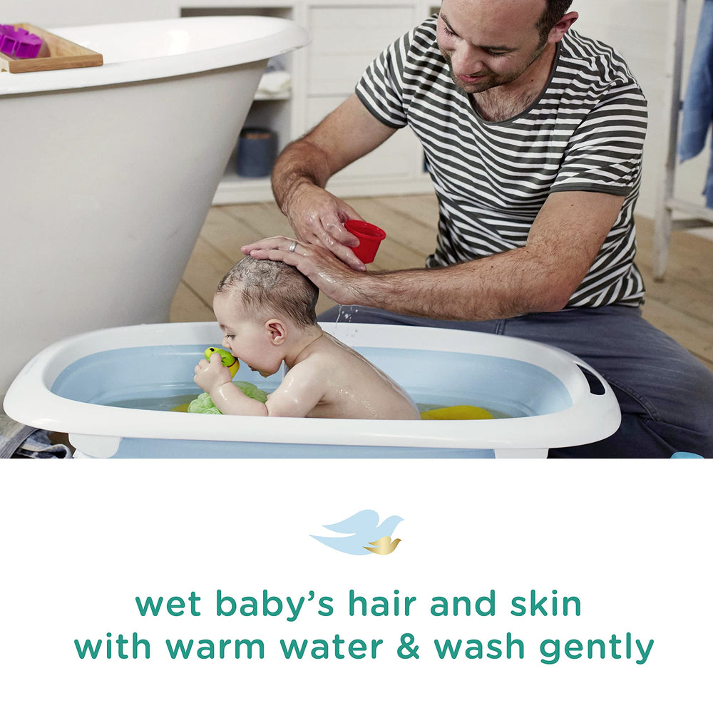 Baby Dove fragrance-free formula offers allergy-friendly care for sensitive skin.