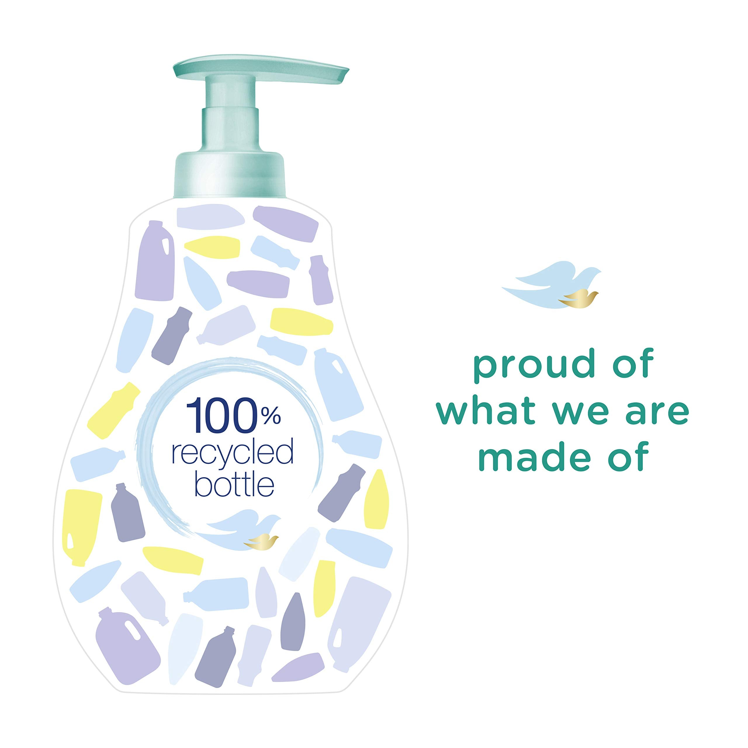 Creamy lather of Baby Dove wash provides gentle cleansing