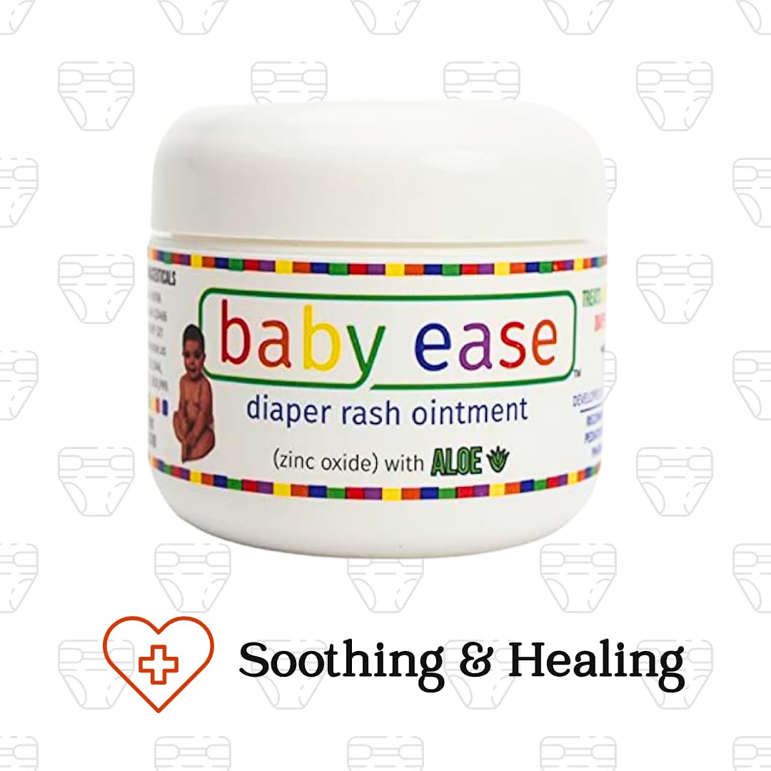 BabyEase packaging icon shows parabens and phthalates are not present.