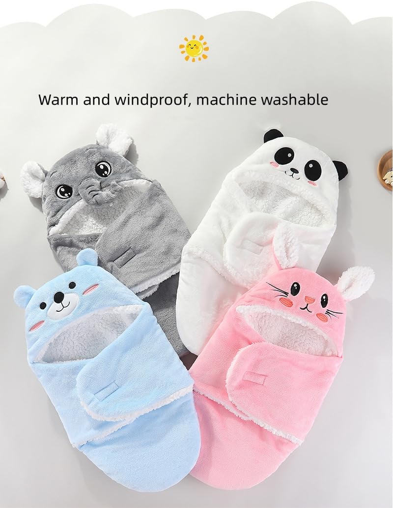 Baby Embrace swaddle blanket folded compact for easy storage