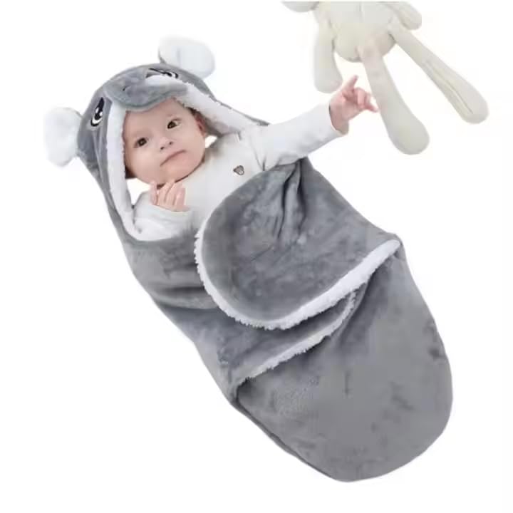 Baby Embrace swaddle blanket stroller-use demonstrates versatility for on-the-go days