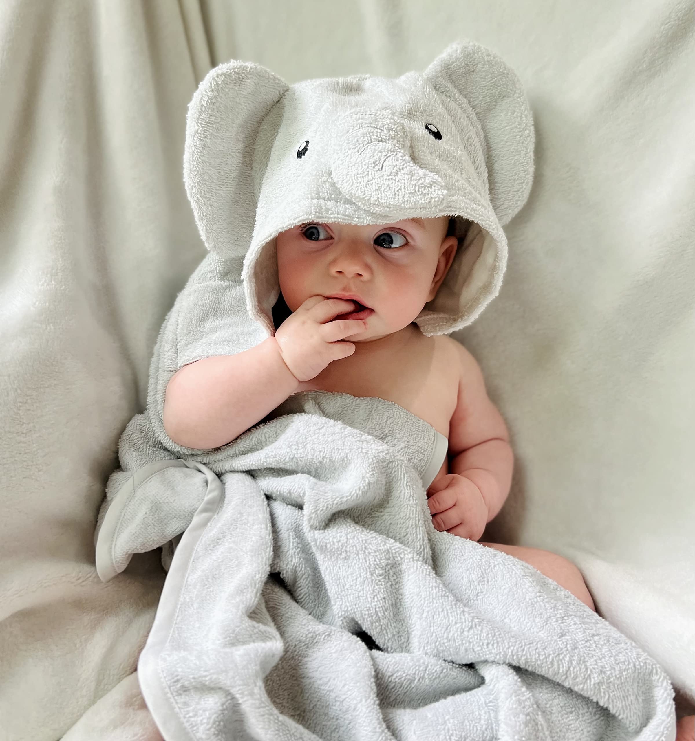 Towel ready for beach or pool use by Baby Essentials