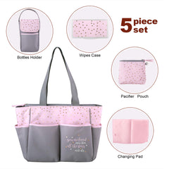 Baby Essentials changing pad offers a clean surface for diaper changes away from home.