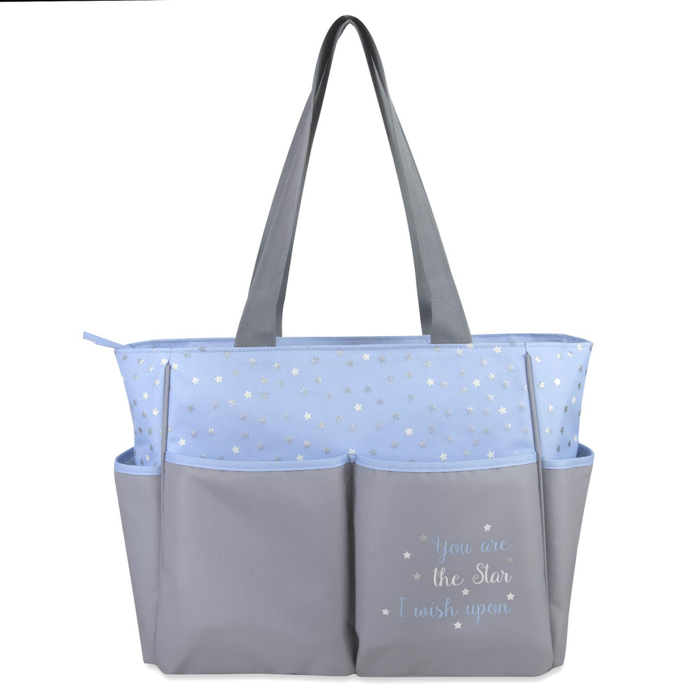 Baby Essentials Diaper Bag Tote full interior layout for organized storage
