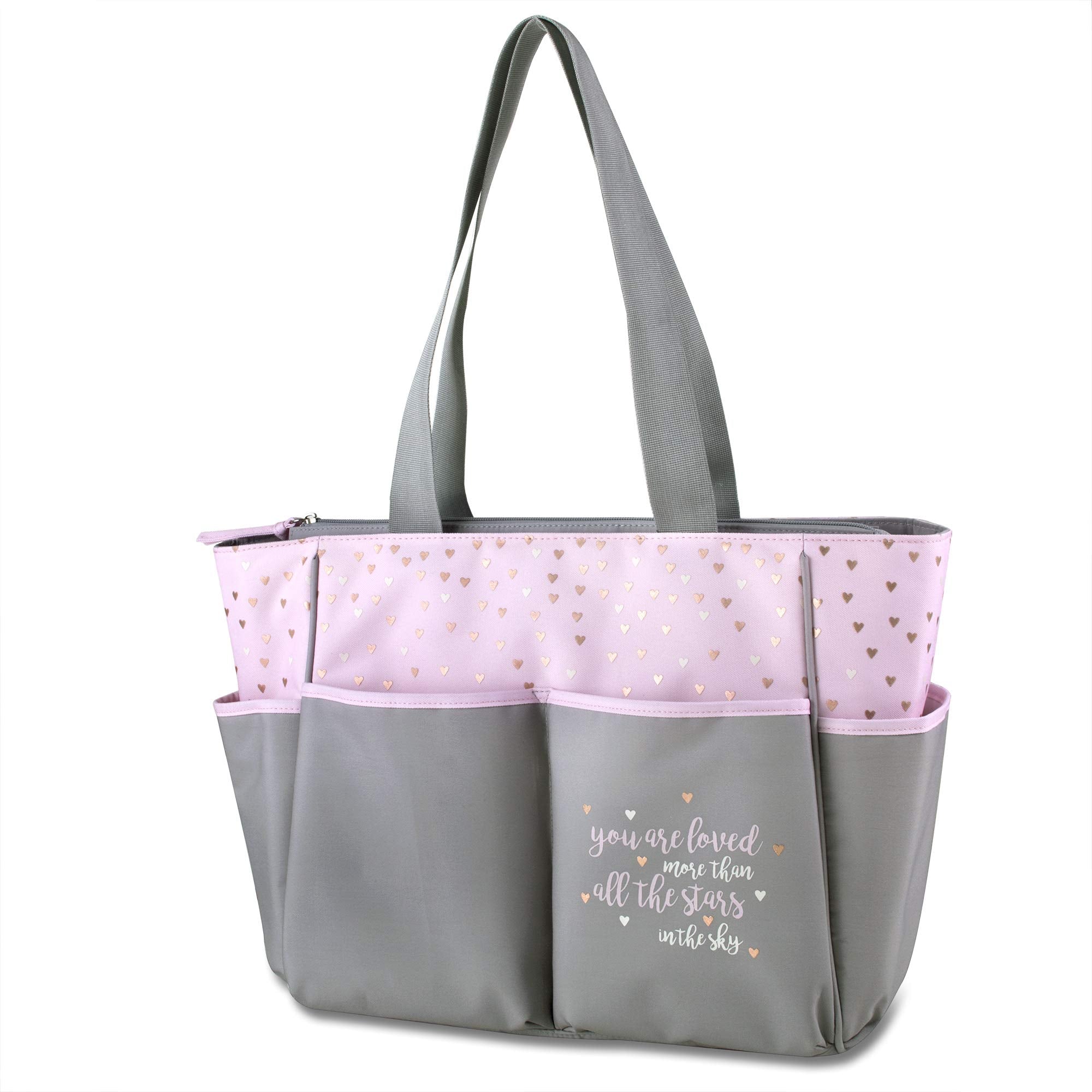 Baby Essentials dirty diaper pouch traps odors for longer outings.